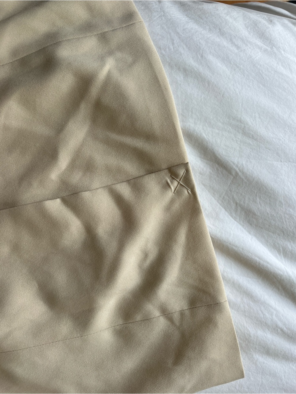 Cream Long Overcoat with Belt - Picture 12 of 14